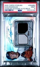2025 Topps Sterling Seasons Autographed Relic Ivan Rodriguez #SSA-IRO card