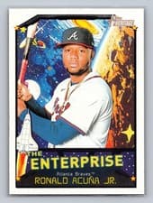 2026 Topps Heritage The Enterprise Ronald Acuña Jr. #TE-RAJ card