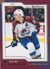 Nathan MacKinnon 2023 O-Pee-Chee Premier card