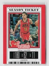 Trae Young 2019 Panini Contenders Draft Picks card