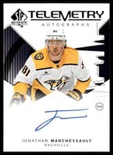 2024-25 SP Authentic Telemetry Autographs Jonathan Marchessault #T-JO card