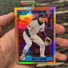 2025 Topps Update 1990 Topps Baseball Matt Shaw #U90-35 card