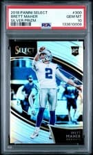 Brett Maher 2018 Panini Select card