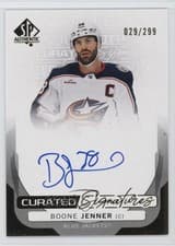 2024-25 SP Authentic Curated Signatures Boone Jenner #SPC-BJ card