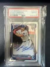 2024 Bowman Chrome Rookie Autographs Wyatt Langford #CRA-WL card