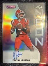 2025 Leaf Vivid Neon Autographs Peyton Houston #NA-PH1 card