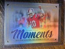 2025 Panini Luminance Moments Drake Maye #12 card