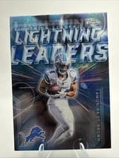 2025 Topps Chrome Lightning Leaders Amon-Ra St. Brown #LL-15 card