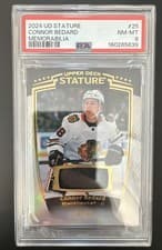 2024-25 Upper Deck Stature Base Memorabilia Connor Bedard #25 card