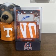 2025-26 Bowman University Best Prospect Jumbo Relic Autographs Nate Ament #PJR-NA card