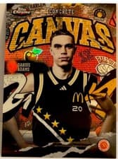 2025 Topps Chrome McDonald's All American Concrete Canvas Darius Adams #CC-15 card