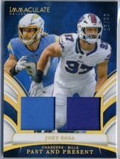 2025 Panini Immaculate Past and Present Materials Joey Bosa #14 card