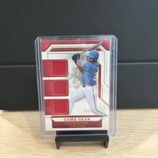 James Wood 2025 Panini National Treasures Game Gear Swatches Trio card