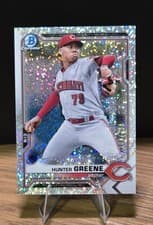 Hunter Greene 2021 Bowman Chrome Prospects card