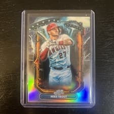 2025 Topps Cosmic Chrome Extraterrestrial Talent Mike Trout #ET-18 card