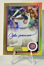 2025 Topps Archives 1987 Topps Boardwalk and Baseball Autographs Andre Dawson #87BBA-AD card