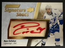 2024-25 Upper Deck Engrained Icons Signature Shots Manufactured Stick Relics Ryan Callahan #SS-RC card