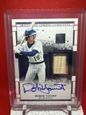 2025 Panini Impeccable Lumber Signatures Robin Yount #31 card