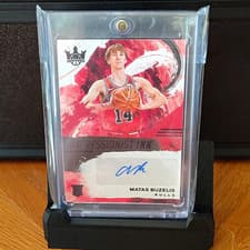 2024-25 Panini Court Kings Impressionist Ink Autographs Matas Buzelis #II-BUZ card