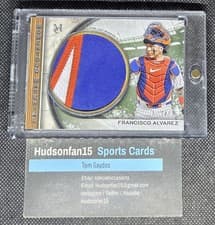 2025 Topps Museum Collection Momentous Material Jumbo Patch Relics Francisco Alvarez #MMJP-FA card
