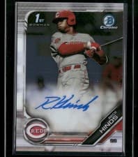 Rece Hinds 2019 Bowman Draft Chrome Picks Autograph card