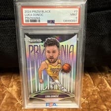 Luka Doncic 2024-25 Panini Prizm Black Prizmania card
