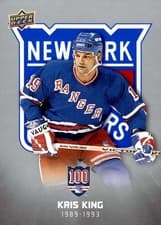 Kris King 2025-26 Upper Deck New York Rangers Centennial Base Set card