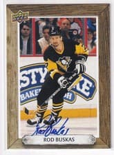 2024-25 Upper Deck Engrained Icons Beehive Portrait Signatures Rod Buskas #BH-RB card