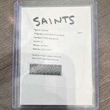 2025 Panini Prizm Black Prolific Signatures Joe Horn #31 card