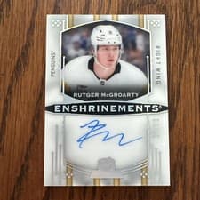 2024-25 Upper Deck The Cup Enshrinements Rutger McGroarty #E-RM card