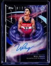 2025-26 Topps Midnight Stroke of Midnight Autographs Rookies Will Riley #SMR-WR card