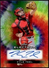 Kyle Teel 2024 Leaf Electrum Baseball Base Autograph card