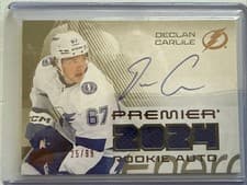 2024-25 Upper Deck Premier Premier Rookie Auto Jersey Declan Carlile #PRA-CA card