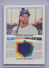 2026 Topps Heritage Clubhouse Collection Relics George Springer #CCR-GS card