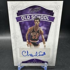 2022 Panini Chronicles Old School Autographs Charlie Scott #OSA-CSS card