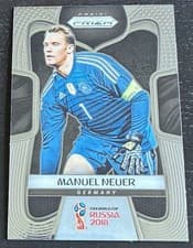 Manuel Neuer 2018 Panini Prizm World Cup card