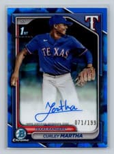 Curley Martha 2024 Bowman Chrome Sapphire Edition Chrome Sapphire Prospect Autographs card