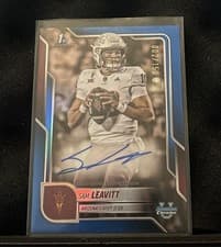 2025 Bowman University Chrome Chrome Prospect Autographs Sam Leavitt #BCA-SL card