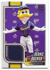 2026 Topps Mascots Relics Bernie Brewer #MAS-BBR card