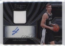 Luka Samanic 2019 Panini Select Rookie Jersey Autographs card