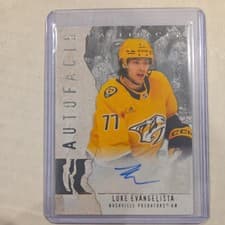 2025-26 Upper Deck Artifacts Autofacts Luke Evangelista #AF-LE card