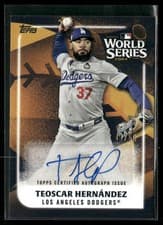 2025 Topps World Champion Autographs Teoscar Hernández #WCA-TH card