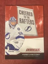 2024-25 Upper Deck Credentials Cheered to the Rafters Andrei Vasilevskiy #CR-AV card