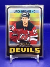 2024-25 O-Pee-Chee Platinum Retro Jack Hughes #R8 card