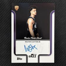 2025-26 Topps Rookie Photo Shoot Autographs Walter Clayton Jr. #RP-WC card