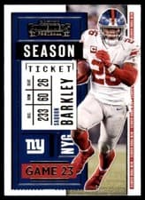 Saquon Barkley 2020 Panini Contenders card