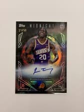 2025-26 Topps Midnight Midnight Sun Signatures Rookies Rasheer Fleming #MSR-RF card