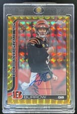 2025 Topps Chrome Autographs Joe Burrow #BA-JB card