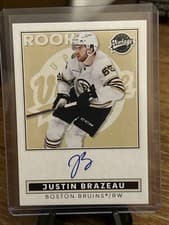 2024-25 Upper Deck Clear Cut Vintage Autos Justin Brazeau #VA-JU card