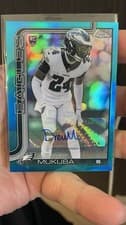 2025 Topps Chrome Retail Rookie Autographs Andrew Mukuba #RRA-AM card
